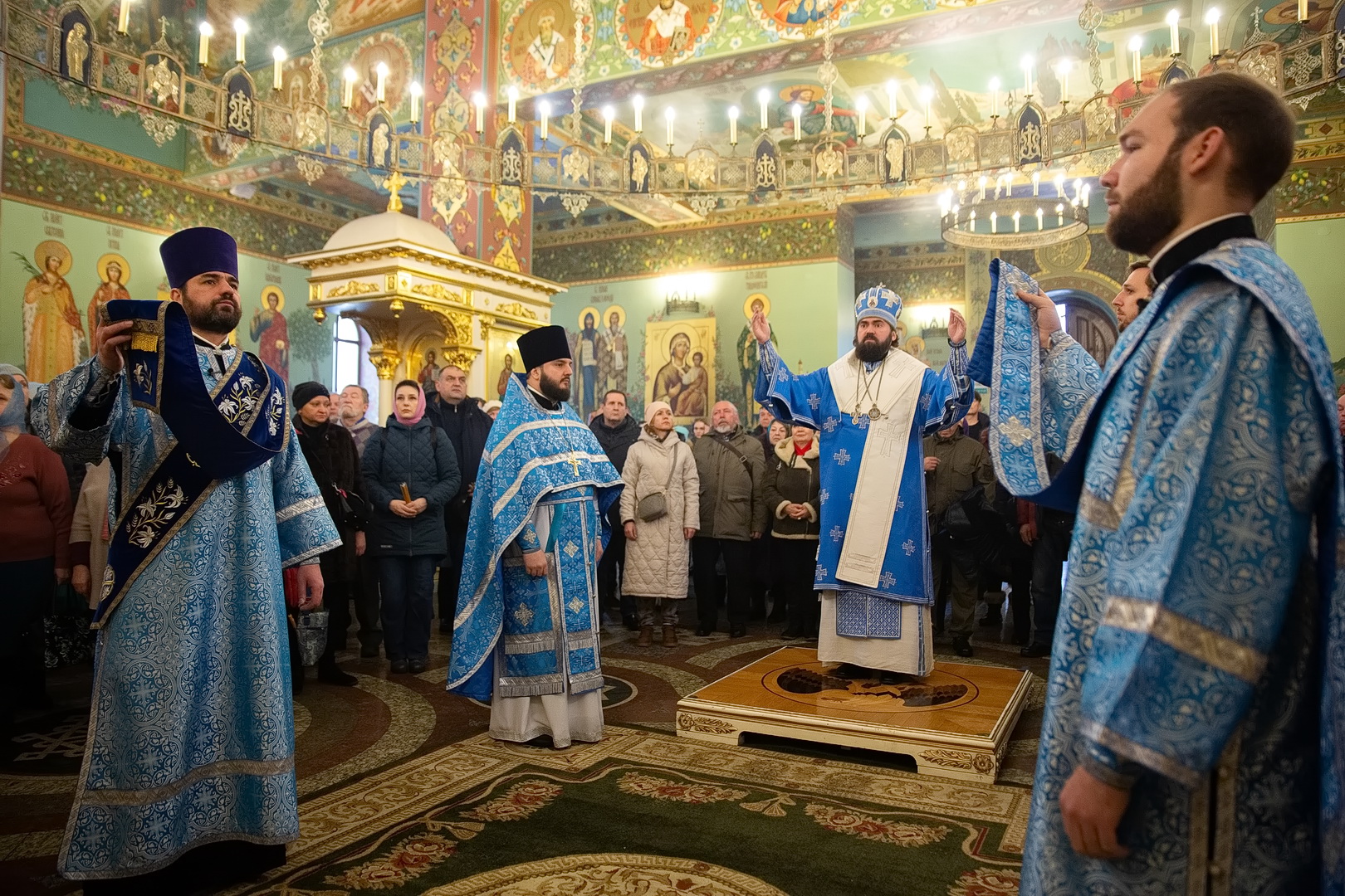 Ржевская епархия кафедральный собор Архиерейское богослужение