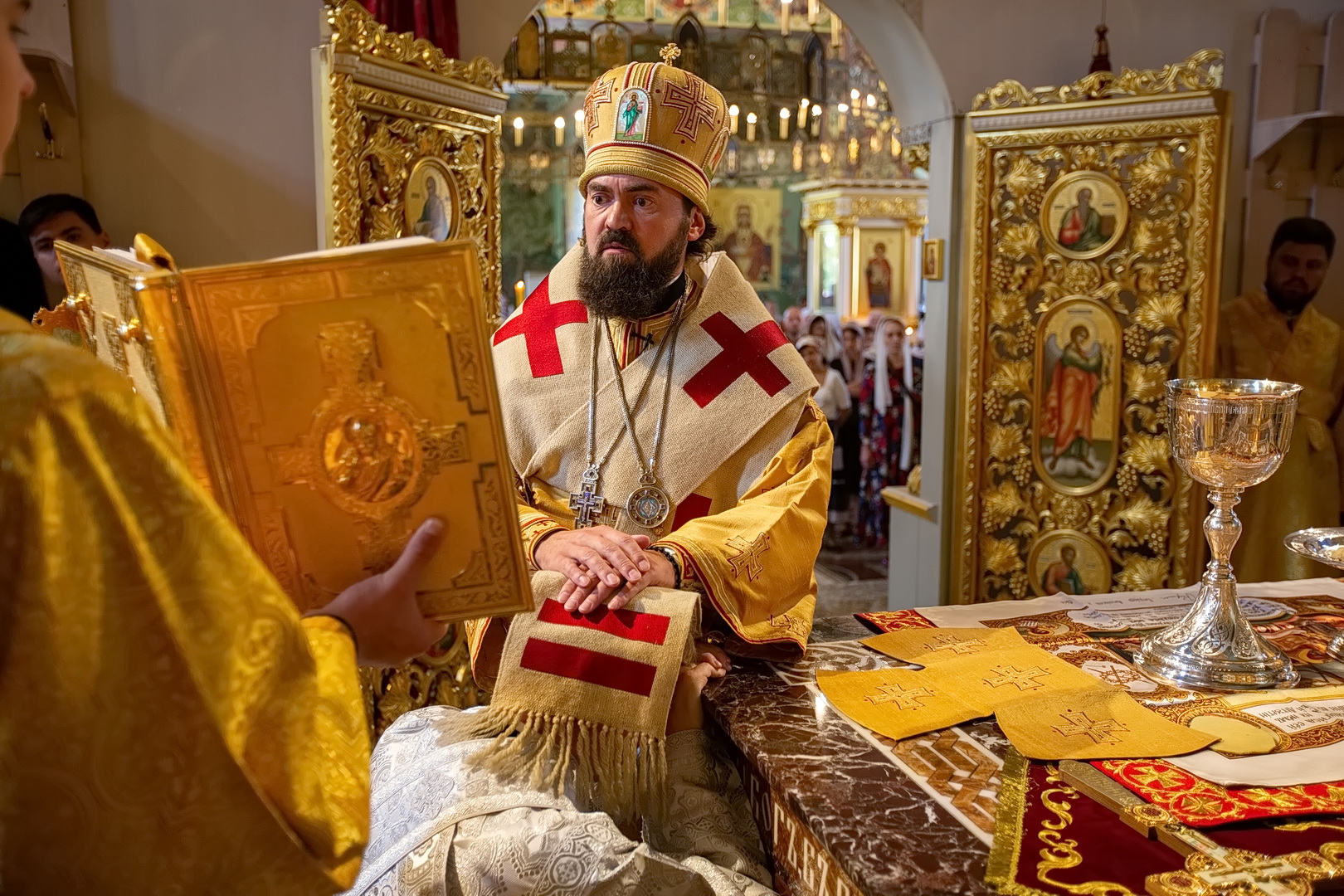 Ржевская епархия кафедральный собор Архиерейское богослужение